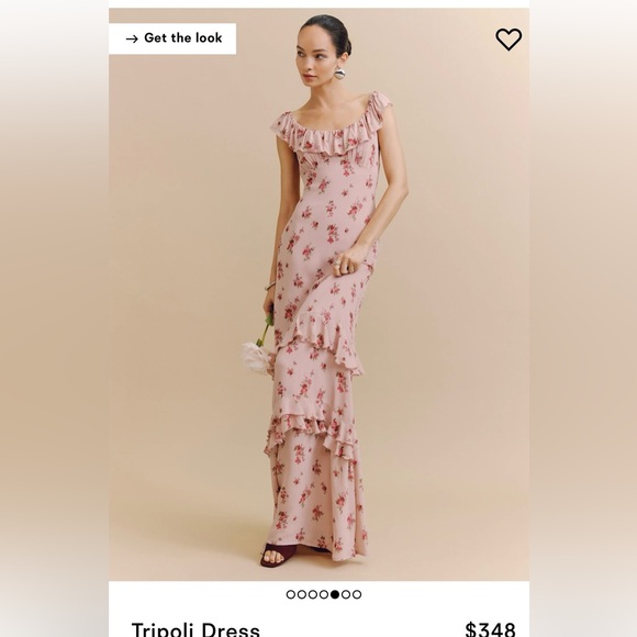 Reformation Floral Maxi Dress in Pink - Picture 3 of 5